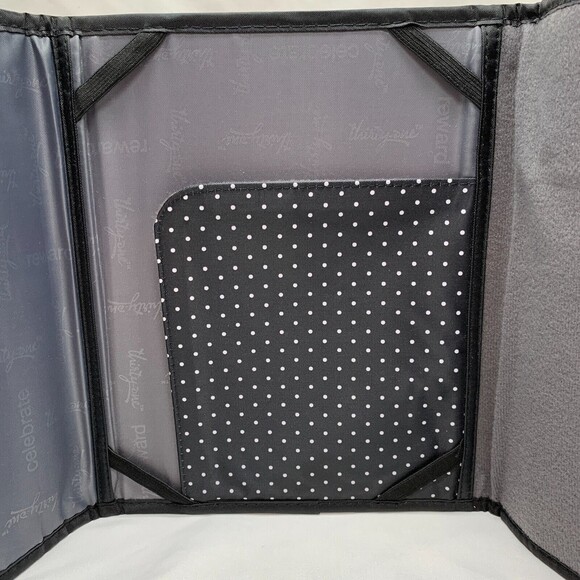 Thirty One Tri Fold iPad Tablet Case Floral Zippered Pocket Organizer Bold Bloom - Picture 3 of 9